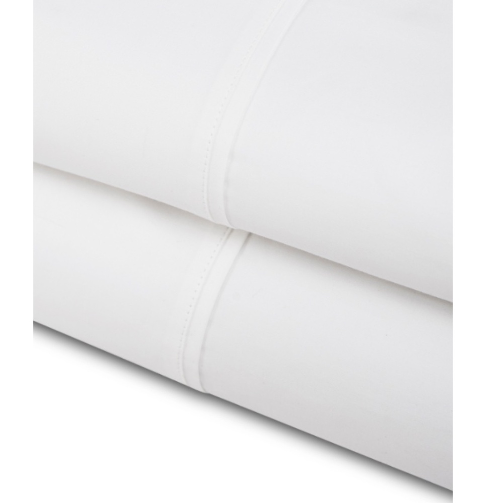 Everyday Home Trident 300 Thread Count 100% Cotton 4-Pc. Sheet Set, King - White - Picture 7 of 14
